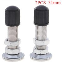 AliExpress NONE 2PCS 31mm Schrader Valve Ultralight Zinc Alloy for MTB Road Bikes Bicycle Tire Valve Accessory