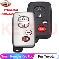 KEYECU Keyless Fob HYQ14AAB 271451-0140 For Toyota Highlander 2008-2014 Camry Avalon RAV4 Corolla Kluger Landcruiser Key Remote