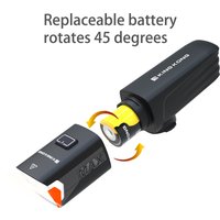 X7max cut-off line replaceable battery LED Bicycle Light Waterproof and shock-resistant USB charging, compact and lightweight