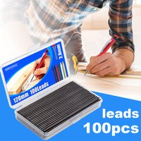 New Woodworking Mechanical Pencil Lead Refill, 100Pcs/Box 2.8mm Replaceable Black Lead -Engineering Marking Scribing Tool