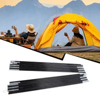 1 Pair Fiberglass Camping Tent Pole Bars Outdoor Support Rods Awning Frames Kit Outdoor Equipment Accessories