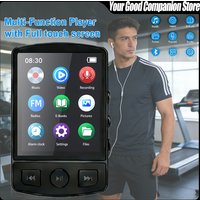 Portable Sport MP3 Player with Clip HiFi Sound Bluetooth 5.0 1.8 Inch Screen Walkman FM Radio E-Book Function for Students