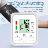 Arm Automatic Blood Pressure Monitor 32 Cuff Medical BP Sphygmomanometer Baumanometer Meter Tonometer Heart Rate Pulse