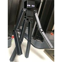 3D Printed Steampunk Mutant Figure Weapon My World Steve Little Black Enderman Super Articulated Assembly Toy for Boys And Girls