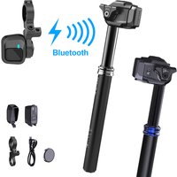 AliExpress NONE SEEKRUN S7 Wireless Electronic Dropper Seatpost 30.9 31.6 Aluminum Alloy Silver Seatpost Pole IP67 Telescopic Seat Post for Bike
