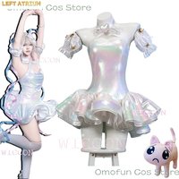 KAngel Cosplay Costume NEEDY GIRL OVERDOSE Streamer Overload Lolita Dress 2nd Anniversary Outfit Women Laser Skirts Ribbon Wig