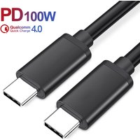 100W PD Fast Charging Cable USB C to USB C 5A Super Quick Charge Cord for Xiaomi Samsung Huawei iPhone iPad Pro Tablet Phone
