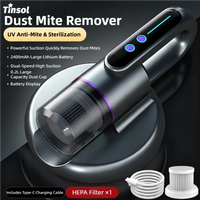 TINSOL Wireless Intelligent Mite Removal Device, Ultraviolet Sterilizer, Bedding Cleaner, Powerful Handheld Deep Mite Cleaner