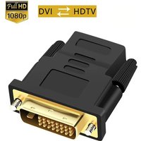 DVI 24+1 Male to HDMI-compatible Female Adapter Converter Gold Plated DVI 24+1 to HDTV Converter 1080P For Laptop Projector HDTV