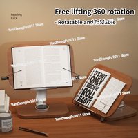 Black Walnut Solid Wood Reading Rack Student Reading Heightening Bracket Picture Book Ipad Tablet Notebook Bracket