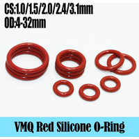 Silicone O Ring CS 1/1.5/2.0/2.4/3.1mm Sealing Washer VMQ O-ring Plumbing Gasket Oil Resistant Temperature Car Oring