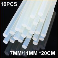 10PCS Transparent Hot Melt Glue Stick 7mm 11mm 20CM Strong Visco Home DIY Tools for Electric Glue Gun Craft Album Repair
