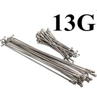 5 Pcs Bicycle Spokes & Nut 13G(2.25mm)/122/124/139/178/181/228/230/248/250/255MM 304 Stainless Steel Electric Bike DELT