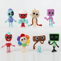 New 8pcs PVC Dandy's Collected Doll Set World Scraps Cute Game Model Doll High Quality Mini Toy Children's Birthday Gift