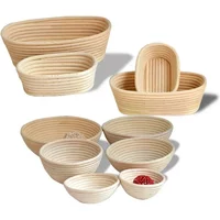 Rattan Bread Proofing Basket Bread Basket Oval Rattan Wicker Dough Fermentation Sourdough Banneton