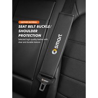 For Smart 1/2PCS Car Seat Belt Cover Shoulder Protector Cushion Pad Interior Accessories Fortwo Forfour 451 453 450 452 454