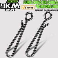 Angeln Snap 50 ~ 200Pcs Angeln Locken Clips Edelstahl Crankbait Link Locken Snaps Stecker Salzwasser Angeln Sinking clips
