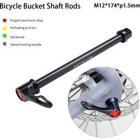 Quick Release Mountain Bike Thru Axle Fork Thru Axle, Frame Thru-Axle Locking Skewer Accessories P1.5 M12x174mm Rear hub shaft