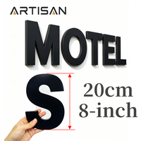 20CM 3D Acrylic House Numbers & Letters Custom Boldface Address Sign Outdoor Waterproof English Alphabet Placard for Hotel Home
