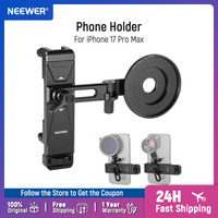 NEEWER Phone Holder with 17mm Phone Adapter & 17–37/58mm Filter Ring for iPhone 17 Pro Max 16 S25 Ultra