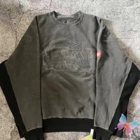 Harajuku CAVEMPT Sweatshirts CE Splicing High-quality Embroidery Female Profile Palm Silhouette Men Women Pullover Streetwear image 4