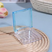 1Pc Double Layer Press On Nail Tips Box Blue/White/Transparent Nail Storage Display Case For Personal & Salon Use
