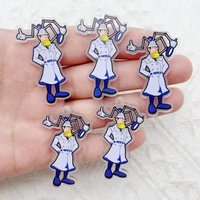 10pcs acrylic cartoon characters cute charm DIY jewelry making pendant necklace pendant handmade material accessories