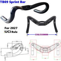 AliExpress BIKEDOC 2027 UCI Carbon Fiber Cycling Track Bar Bicycle Sprint Handlebar Fixed Gear 12K Glossy TT Handle 31.8mm for 330mm /350mm