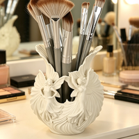 Cross-Border Creative Double Fairy Wavy Edge Storage Holder For Desktop Makeup Brush & Stationery Storage & Decor Scenario