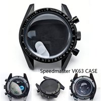 Boîtier de montre Speedmaster en métal pour hommes, 39.7mm, pour mouvement VK63/VK64, accessoires de montre, pièces de montre, s'adapte à une boîte de montre à bracelet de 20mm