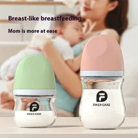 0-12 months newborn baby glass bottle wide-caliber baby anti-flatulence baby bottle newborn baby anti-suffocation