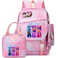 Mochilas 3pcs KPop Demon Hunters Girls School Bag Backpack Teens Women Children Schoolbag Primary High Bagpack Class Teens