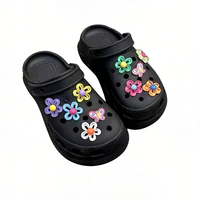 New Dopamine Colored Shoe Accessories for Women's Summer Detachable DIY Creative Korean Jelly Flower Shoes Decoration (No Shoes)