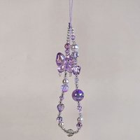 Charm Lanyard Anti Loss Keychain Camera Hanging Chain DIY DecorLight Purple Ins Style Y2K Heart Butterfly Pendant Phone Strap