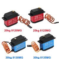 Waterproof 20/25/30/35KG 180° Digital Servo Large Torque Metal Gear 25T Servo Arm for RC Car Truck Helicopter Drone