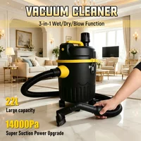 22L High-Power Vacuum Cleaner for Car Home Commercial Use Wet And Dry Large Suction Dust Collector Machine Shop Vacuum Bucket