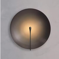 Kosmiczna lampa ścienna Artystyczna okrągła lampa tarczowa vintage okrągła lampa ze stali nierdzewnej salon korytarz przejście oświetlenie tła