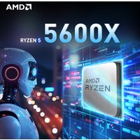 AMD Ryzen 5 5600X 6-Core 12-Thread DDR4 3.7GHz 65W 7NM L3=32M Gaming Processor NEW Socket AM4 R5 5600X but without fan
