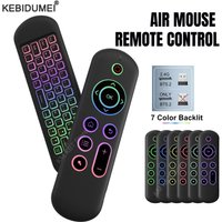 M5 Air Mouse Remote Control Gyroscope 7 Color Backlit Mini Keyboard Dual Mode 2.4G BT5.2 Wireless For Android Smart TV Box PC