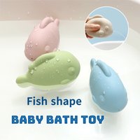 Silicone Fish Bath Toy - Squeeze & Spray Water Fun for Babies & Toddlers Make Bath Time Fun!