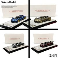 SAKURA Model 1:64 Pagani Huayra Zonda Plastic Car Model, Adult Collection Decoration Item, Festival Gift.