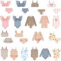 Girls Swimsuit 2026 Summer Leopard Kids Swimwear Children's Bathing Suit Cute Baby Bikinis Beach Wear Seaside Clothing Sets
