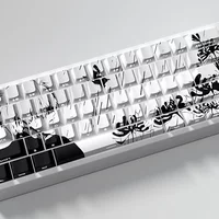 Tokyo Ghoul Custom Keycaps Cute Anime PBT Cherry Personalized Keycaps for Wooting 60 65 68 Magnetic Axis Mechanical Keyboard