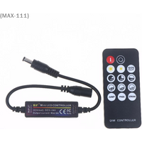 【F2-MAX111】Mini RF Wireless 2.4G Remote Control Dimmer - DC 5V-24V 14Keys LED Controller 6A for 2835 5050 Single Color Strip Lig