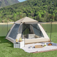 Waterproof UV Protection 6 Person Automatic Pop Up Folding Tent Large Space Family Outdoor Camping Beach Hiking Tent