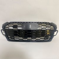 For S5 Style Front Sport Hex Mesh Honeycomb Hood Grill Black for Audi A5/S5 B9 2020 2021 2022 2023 2024 Car Accessories