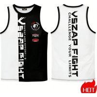 Summer men's sleeveless sports T-shirt Muay Thai training vest Quick drying wrestling vest Muay Thai men's t-shirts and tank top