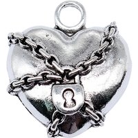Gothic Heart Charms Women Accessories Supplies Jewelry Making