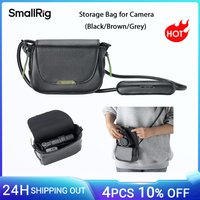 SmallRig Storage Bag for Camera, Lightweight PU Leather Magnetic Closure System (Black) 5673