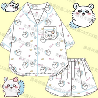 Kawiai 2026 Cartoon Chiikawa Momonga Sweet Home Pajamas Anime Suit Loungewear Sweet Can Be Worn Outside Gifts for Girls